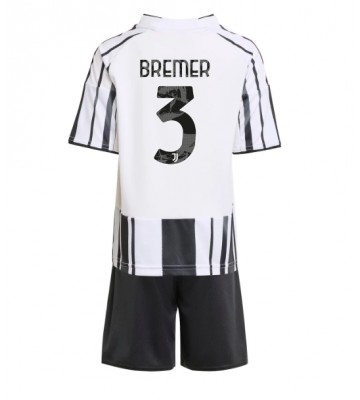 Juventus Gleison Bremer #3 Hjemmebanetrøje Børn 2025-26 Kortærmet (+ Korte bukser)